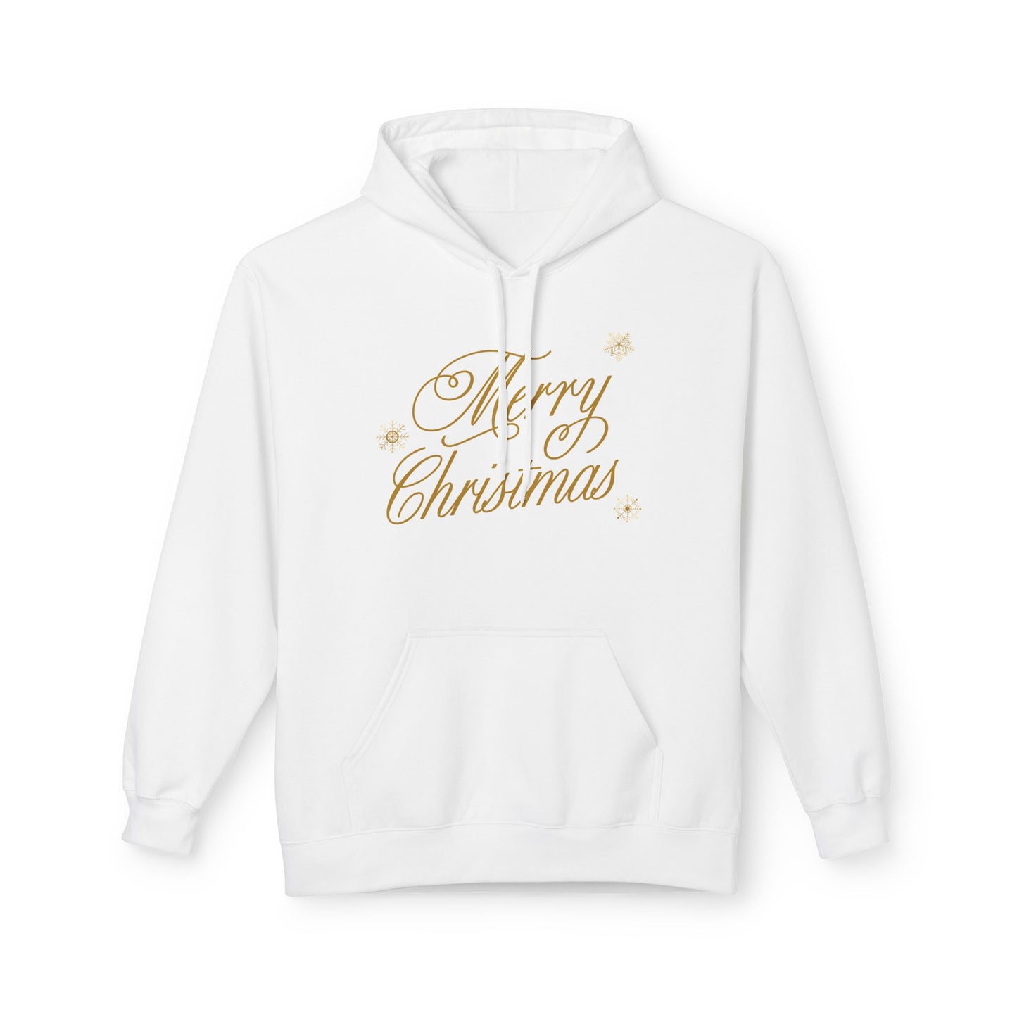 Merry Christmas Fleece Hoodie for Cozy Celebrations, Holiday Gift, Unisex Warm Apparel, Christmas Spirit, Festive Wear