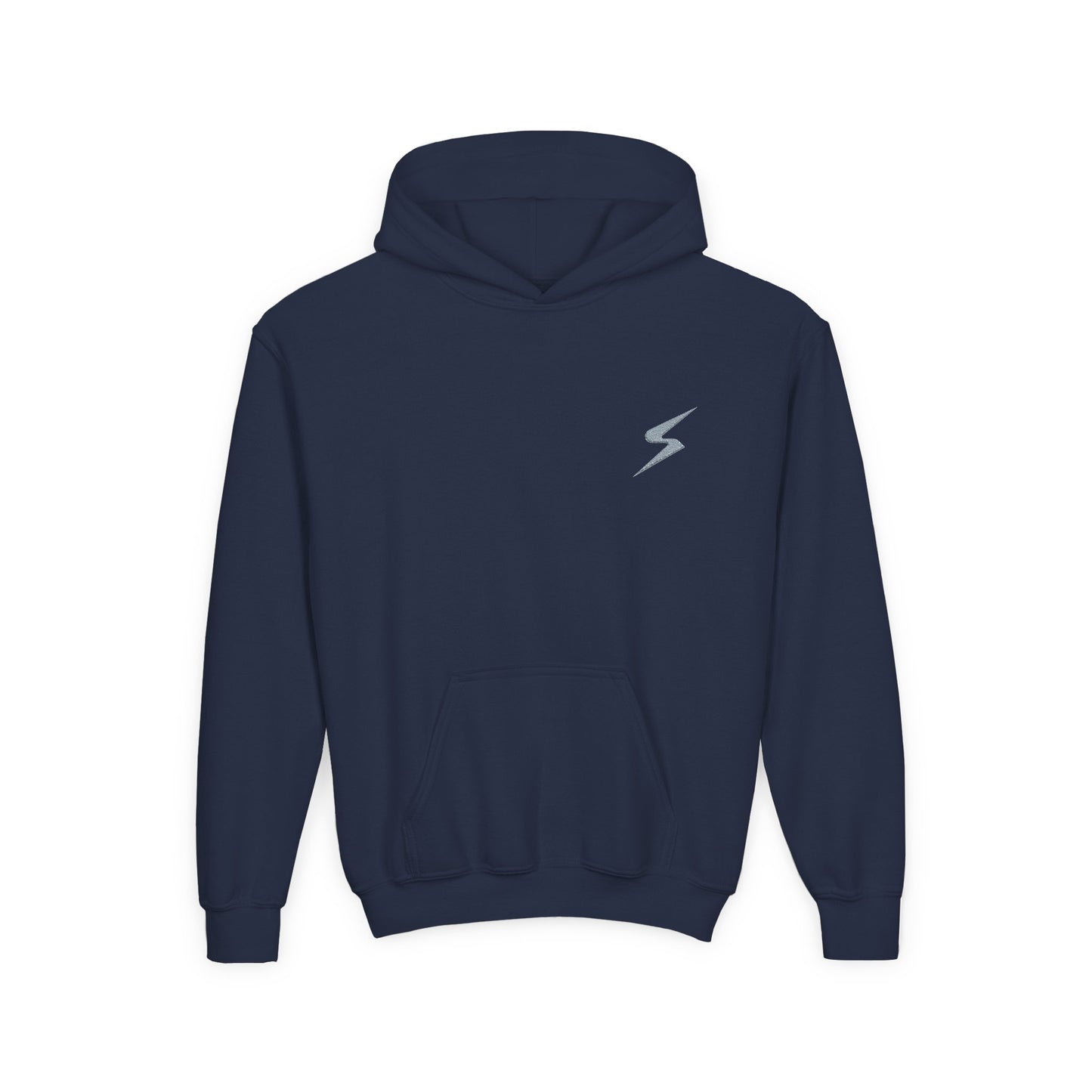 SORA Youth Heavy Blend Hooded with Lightning Bolt Design - Perfect for School, Sports, and Everyday Wear