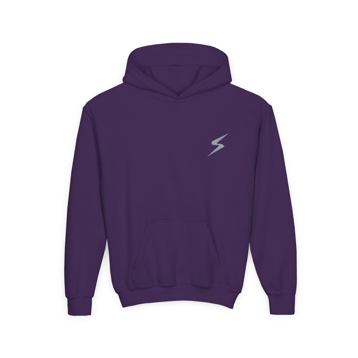 SORA Youth Heavy Blend Hooded with Lightning Bolt Design - Perfect for School, Sports, and Everyday Wear