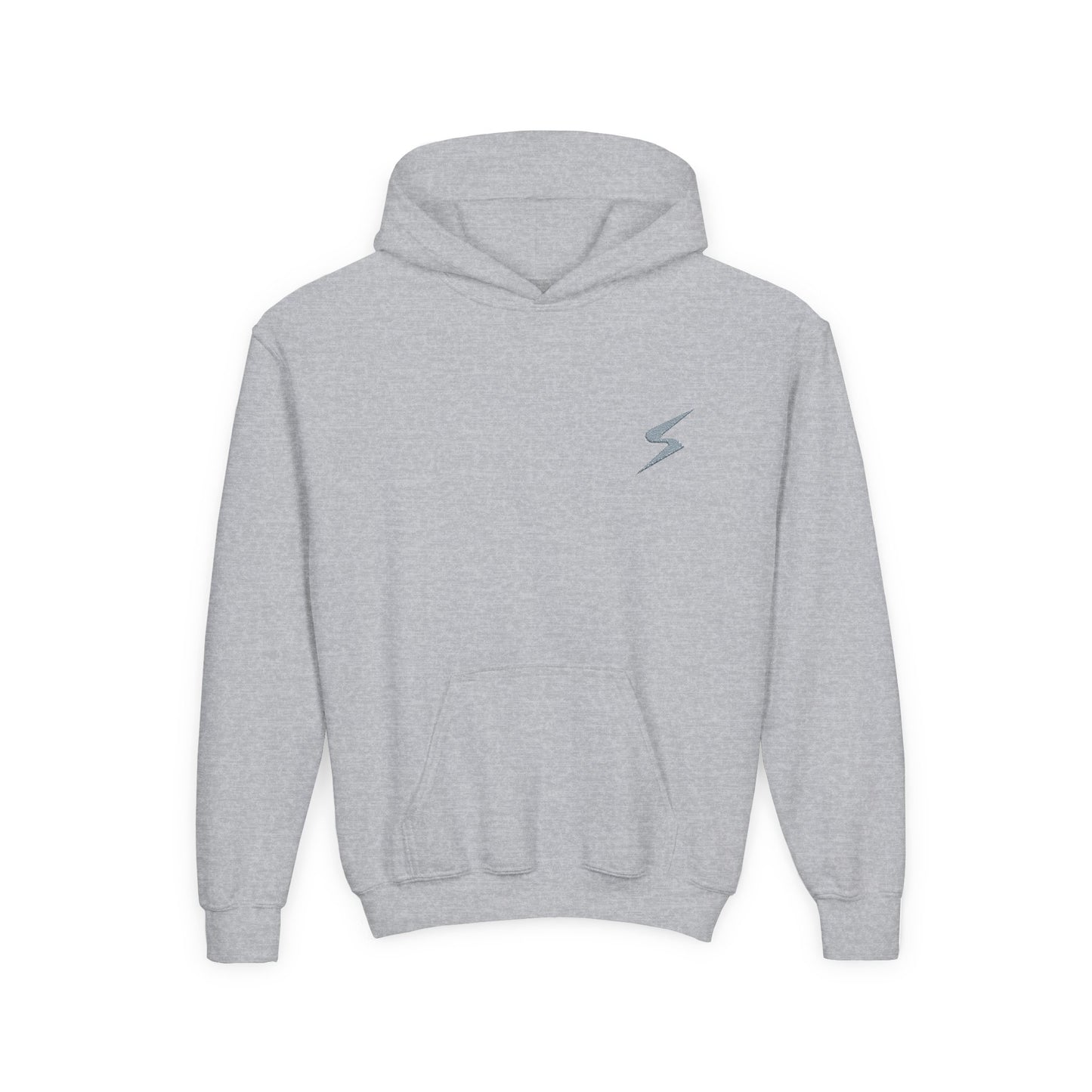 SORA Youth Heavy Blend Hooded with Lightning Bolt Design - Perfect for School, Sports, and Everyday Wear