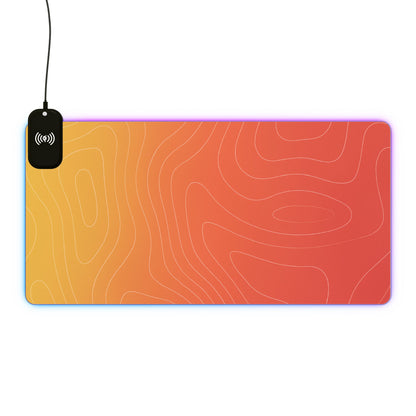 SORA RGB Wireless Charging LED Gaming Mouse Pad — Extended Desk Mat with Qi Charger