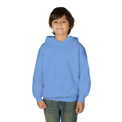 SORA Youth Heavy Blend Hooded with Lightning Bolt Design - Perfect for School, Sports, and Everyday Wear