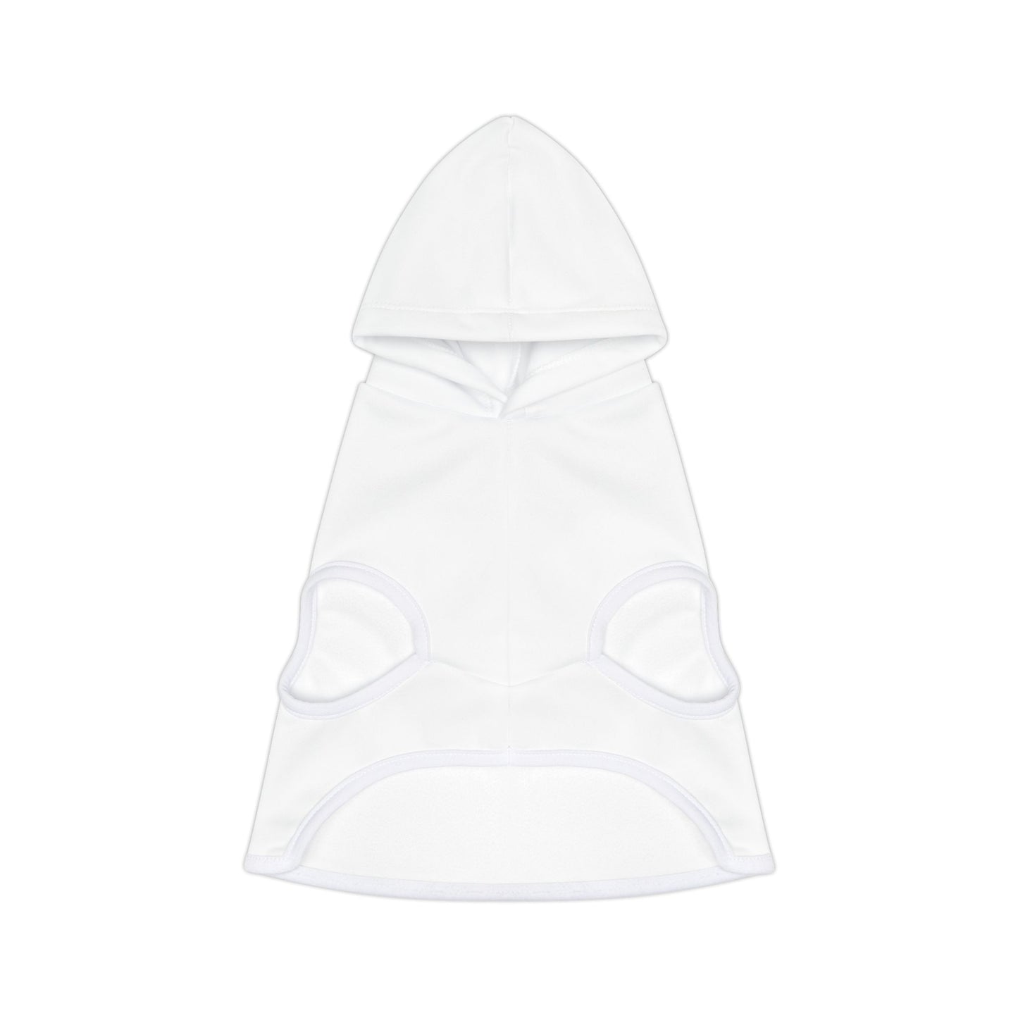 SORA Pet Hoodie — White Dog & Cat Hoodie with Small Black Bolt Logo