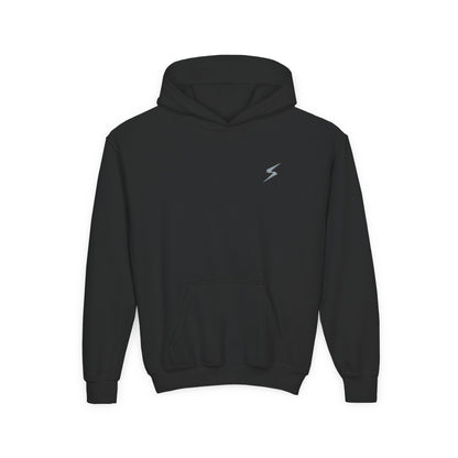 SORA Youth Heavy Blend Hooded with Lightning Bolt Design - Perfect for School, Sports, and Everyday Wear