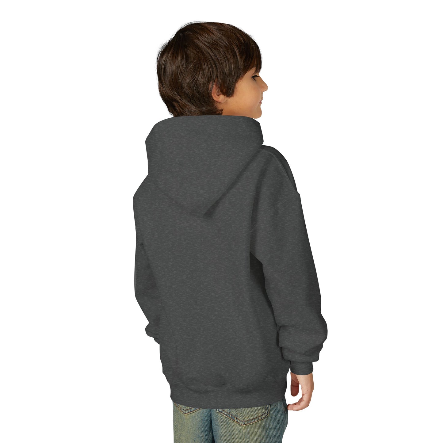 SORA Youth Heavy Blend Hooded with Lightning Bolt Design - Perfect for School, Sports, and Everyday Wear