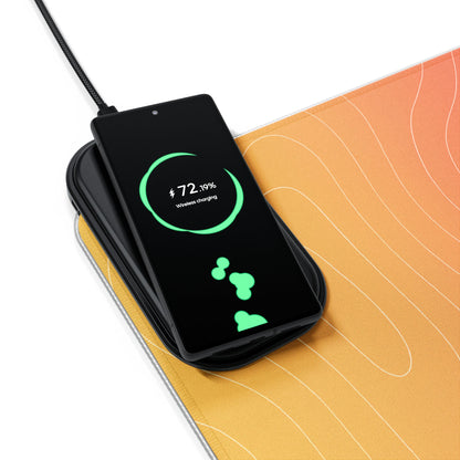 SORA RGB Wireless Charging LED Gaming Mouse Pad — Extended Desk Mat with Qi Charger