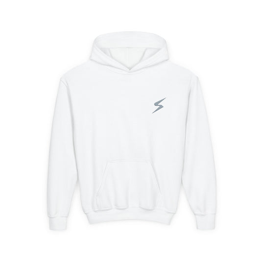 SORA Youth Heavy Blend Hooded with Lightning Bolt Design - Perfect for School, Sports, and Everyday Wear