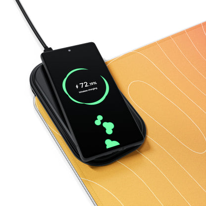 SORA RGB Wireless Charging LED Gaming Mouse Pad — Extended Desk Mat with Qi Charger