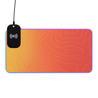 SORA RGB Wireless Charging LED Gaming Mouse Pad — Extended Desk Mat with Qi Charger