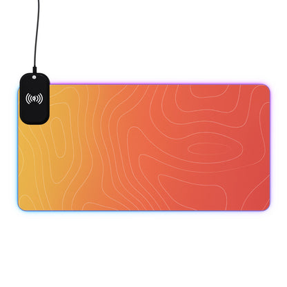 SORA RGB Wireless Charging LED Gaming Mouse Pad — Extended Desk Mat with Qi Charger